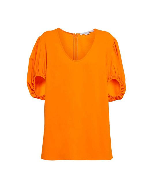 Stella McCartney Orange Viscose T-shirt