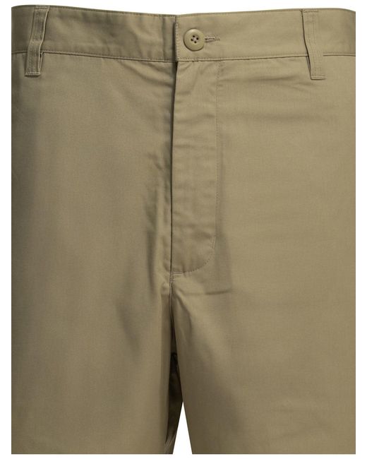 Carhartt Green Calder Five-Pocket Polyester Cotton Shorts for men