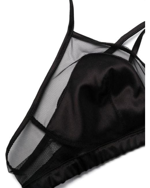 Dolce & Gabbana Black Silk No Wire Bra