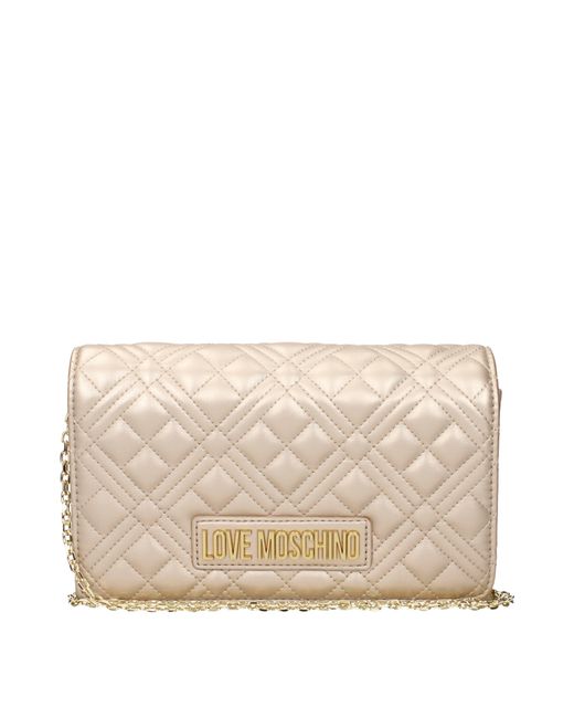 Love Moschino Natural Polyurethane Pochette