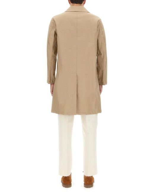 Mackintosh Natural Manchester Single-Breasted Car Coat for men