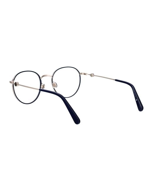 Moncler Brown Nero Lucido Metal Glasses for men