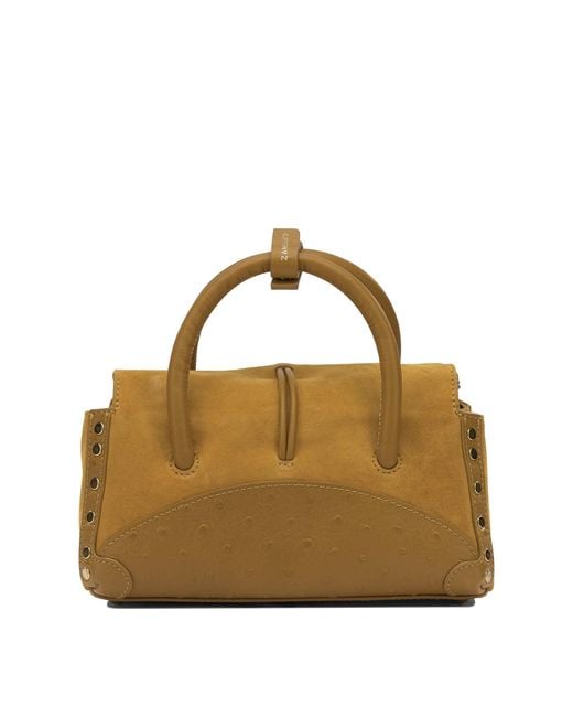 Zanellato Metallic "Dotta Baby" Small Handbag
