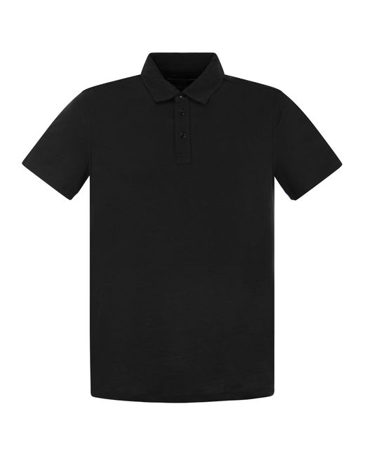 Majestic Black Short Sleeved Polo Shirt