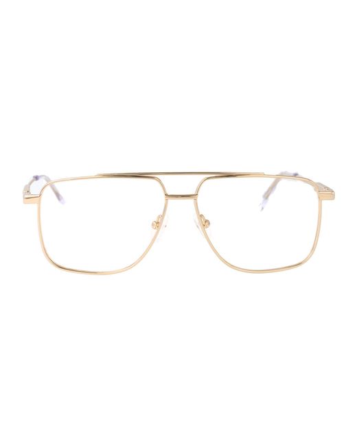 McQueen Metallic Alexander Mc Queen Aviator Optical Am0480 O 002