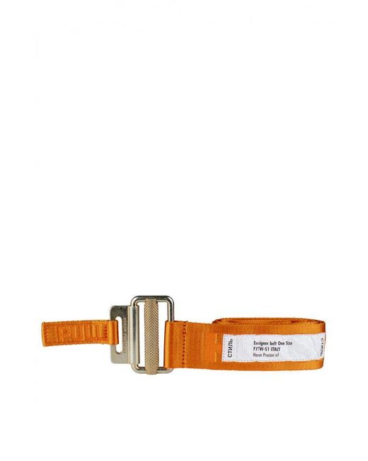 Heron Preston White Belt for men