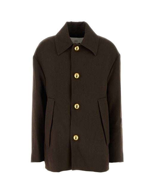 AMI Black Ami Wool Jacket