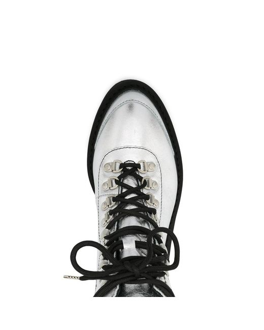 Bottiers de finition métallique blanc off Off-White c/o Virgil Abloh en coloris Black