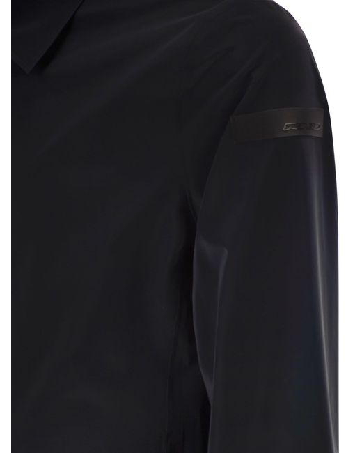 Chaqueta técnica minimalista con cremallera completa Rrd de color Black