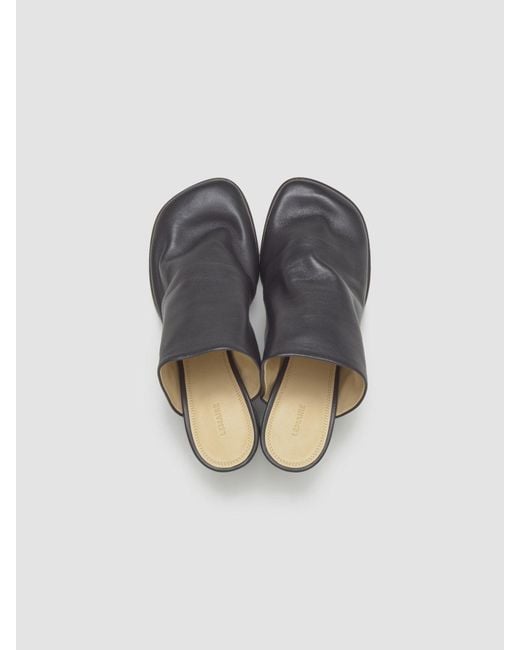 Lemaire Black Glove Mules