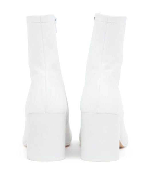 MM6 by Maison Martin Margiela 70 Mm Anatomic Enkellaarzen in het White