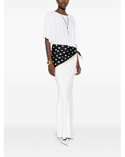 Norma Kamali White Short-Sleeves Top