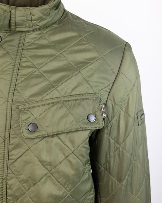 Barbour Green Giubbino Ariel Polarquilt Verde
