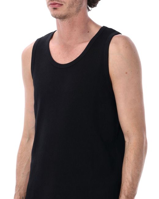 Studio Nicholson Black Razim Cotton Jersey Tank