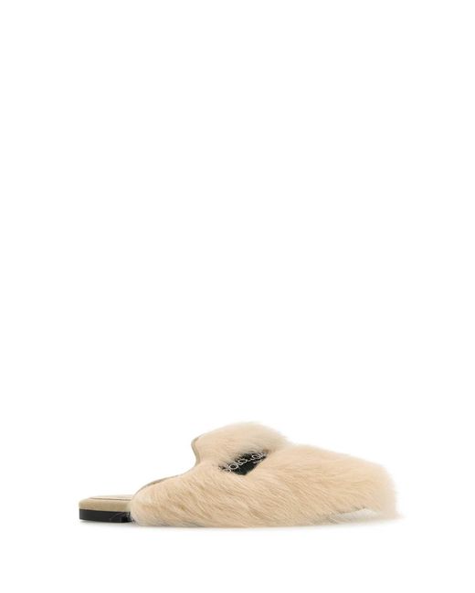 Dolce & Gabbana Natural Logo Flats