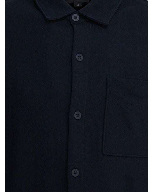 Vince Katoenen Suède Overshirtjack in het Blue voor heren