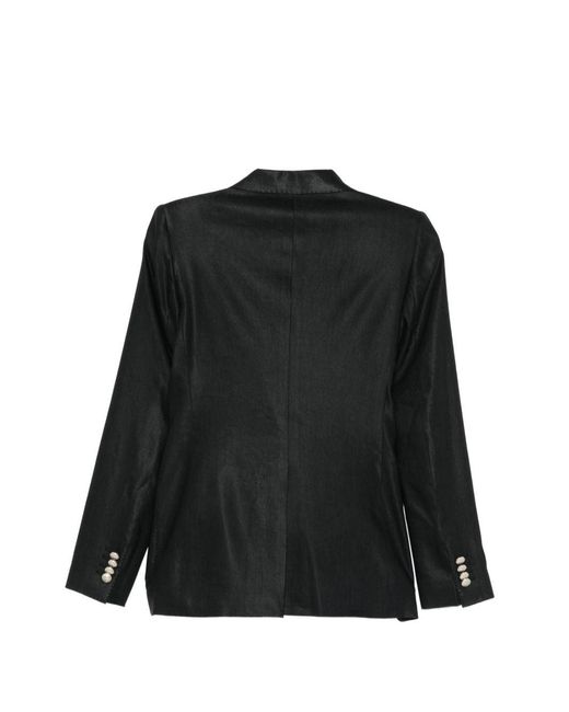Tagliatore Black Wool Double-Breasted Suit