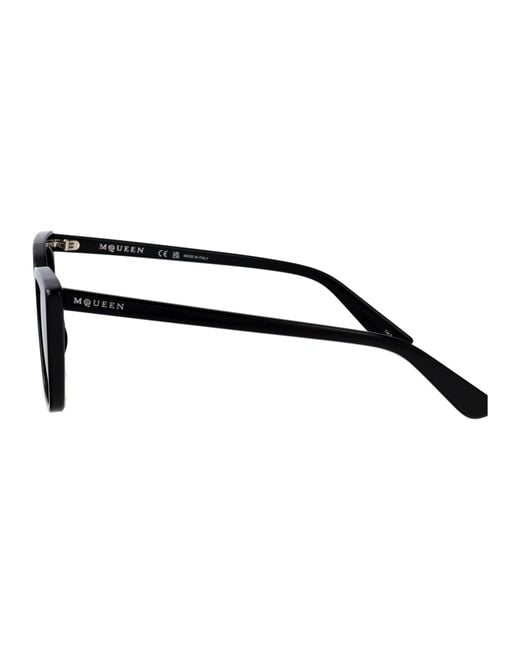 McQueen Black Acetate Sunglasses