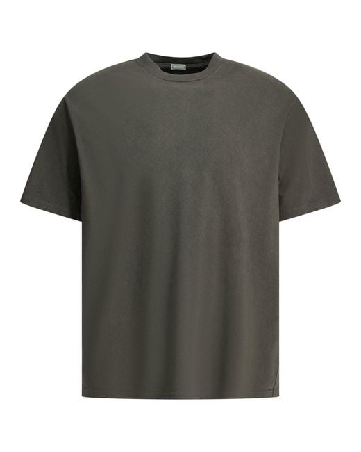 A.PRESSE Green "Vintage" Crewneck T Shirt