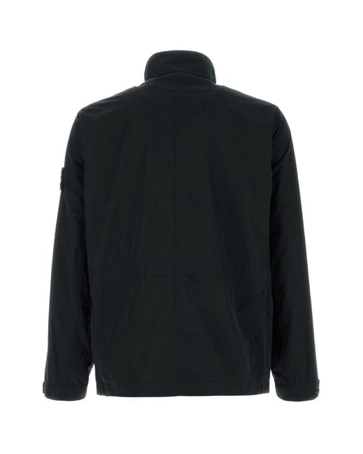 Stone Island Black Polyester Jacket