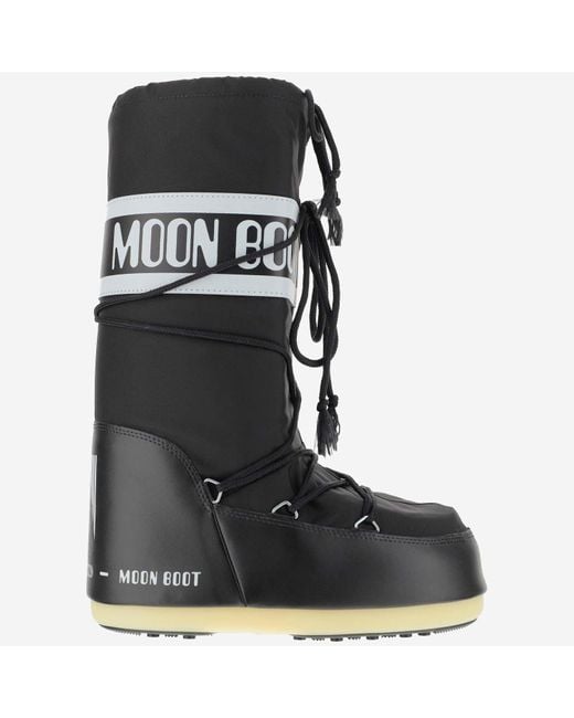 Bottes High Boots en nylon en nylon Moon Boot en coloris Black