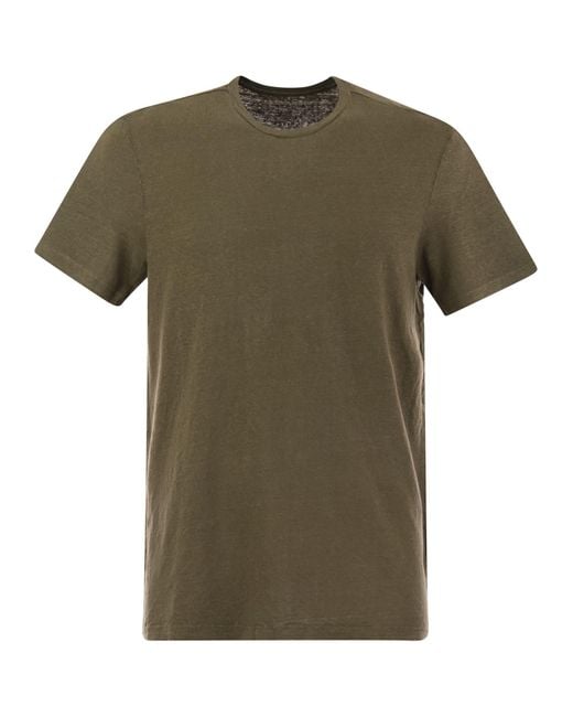 Trew Teck Linen T Shirt Majestic de color Green