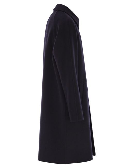 Paltò Blue Maurilio Wool Coat for men