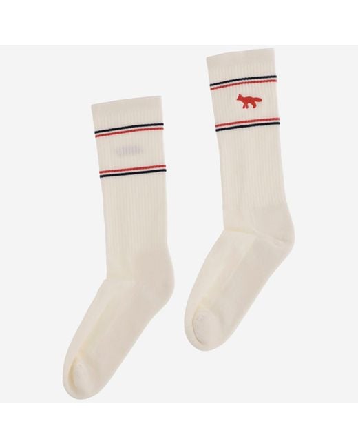 Autry White X Maison Kitsuné Socks for men