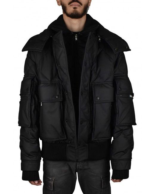 Balmain Black Down Jacket for men