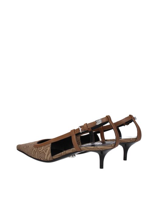 Versace Brown Allover Pumps 45 Mm