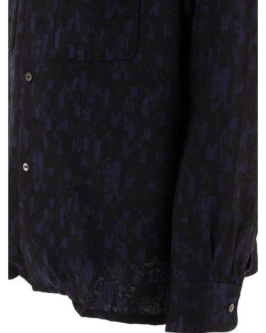 Chemise des aiguilles "Abstract Jacquard" Needles pour homme en coloris Blue