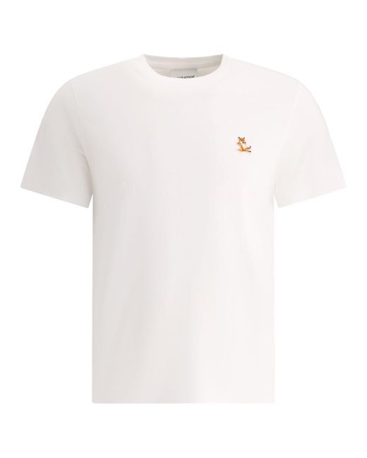 Maison Kitsuné Maison Kitsuné "chilax Fox" T -shirt in het White voor heren