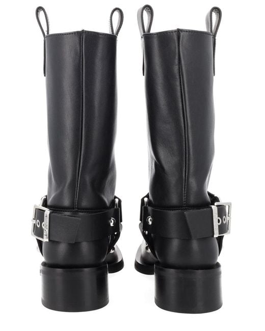 Ganni Black Stivale "Biker"