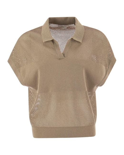 Peserico Natural Tricot Polo Shirt