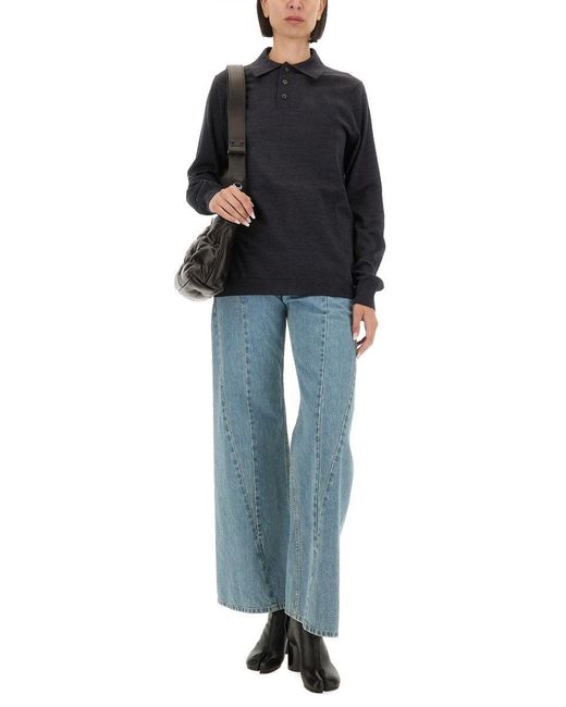 Maison Margiela Black Wool Polo