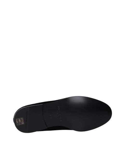 Dolce & Gabbana Black Dolce&Gabbana Mocassini Uomo Velluto Nero