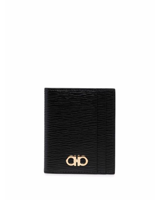 Ferragamo Gancini bi falten schwarze Brieftasche in Black für Herren