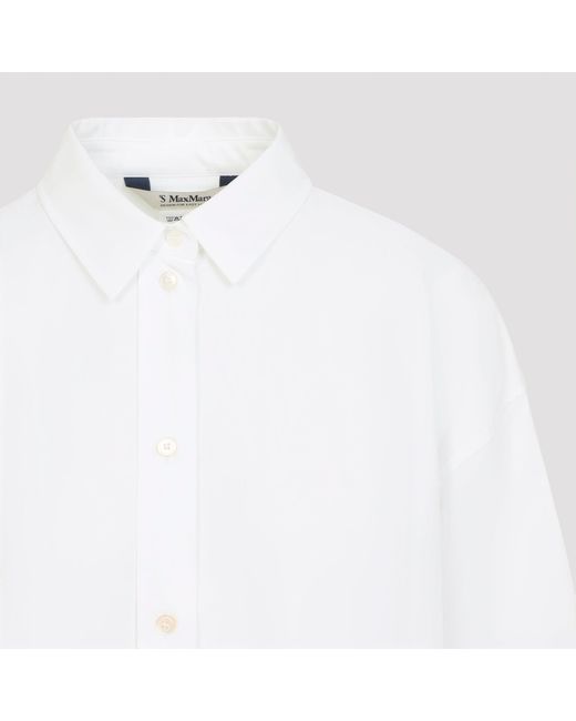 Max Mara White Adele Shirt