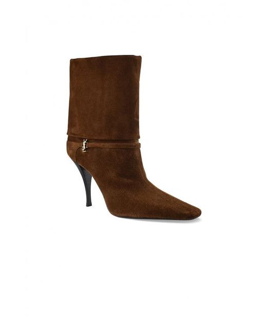 Saint Laurent Brown Niki Boots