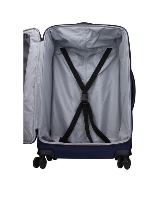Piquadro Blue Trolley Fabric