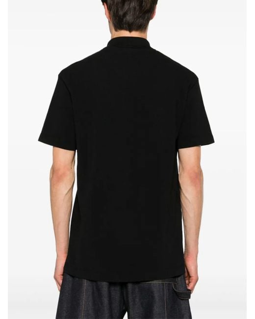 Polo de l'écriture de la Maison Kitsune avec de la broderie Maison Kitsuné pour homme en coloris Black