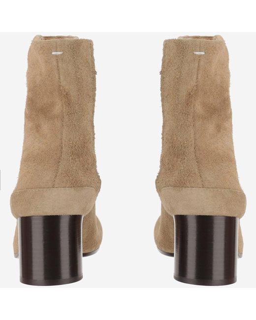 Maison Margiela Brown Tabi Wildleder -Knöchelstiefel