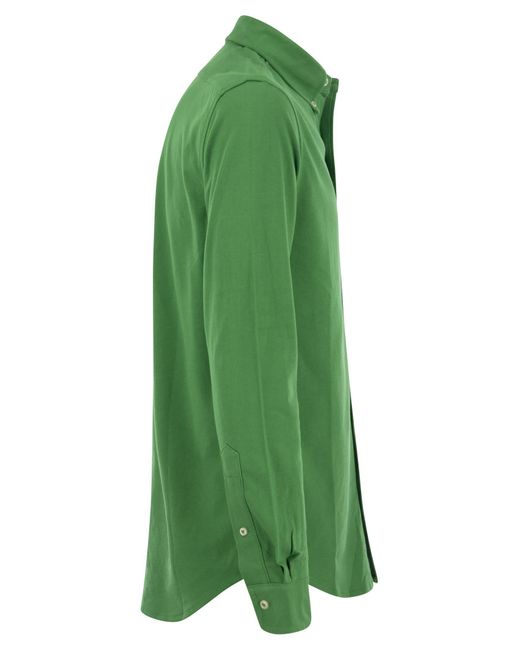 Polo Ralph Lauren Green Ultraleichte Pique -Hemd