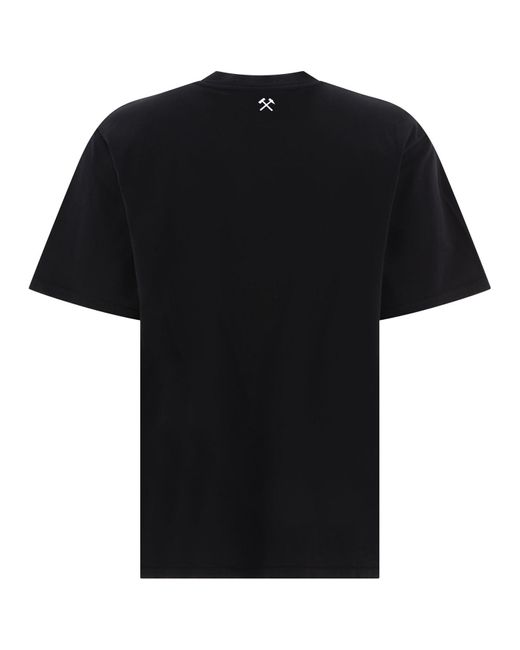 GmbH T -shirt Met Logo -print in het Black voor heren