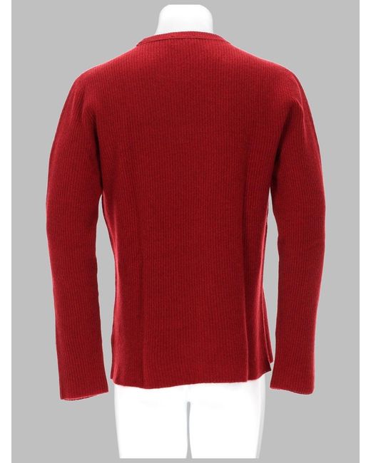 Roberto Collina Red Sophisticated Sweater (Medium) for men