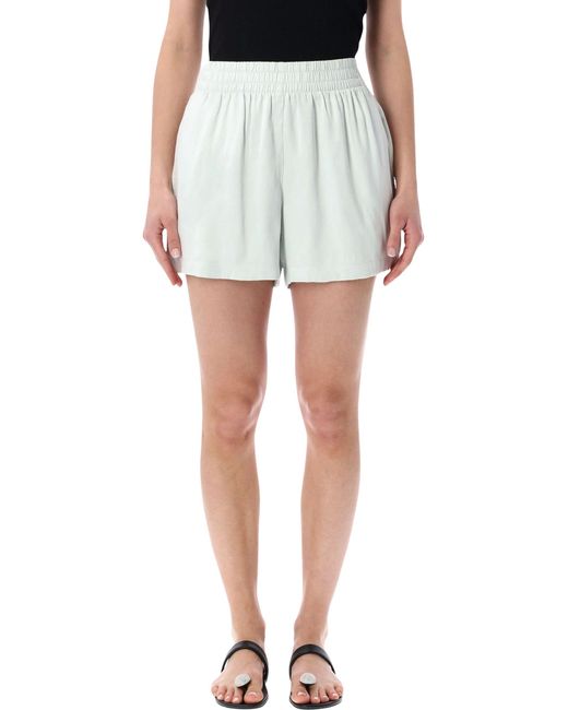 Anine Bing Blue Kam High-Rise Shorts
