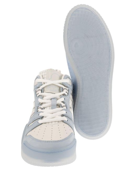 Moncler White Pivot High Sneakers