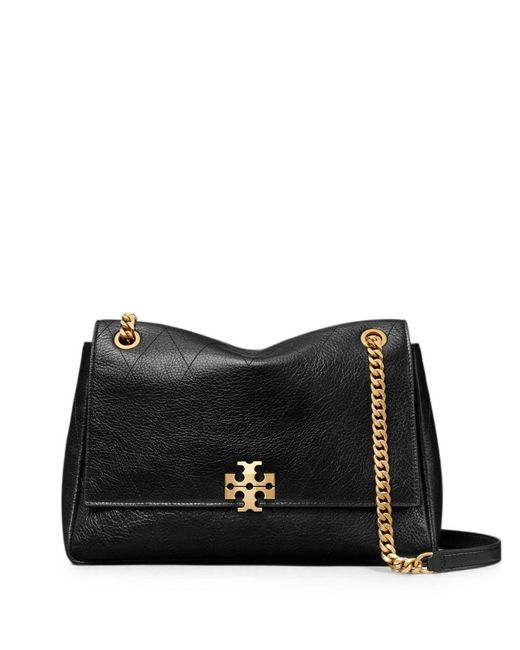 Tory Burch Black Charlie Quilted Shoulder Bag