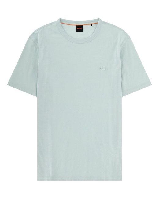Boss Blue T Shirt Con Logo