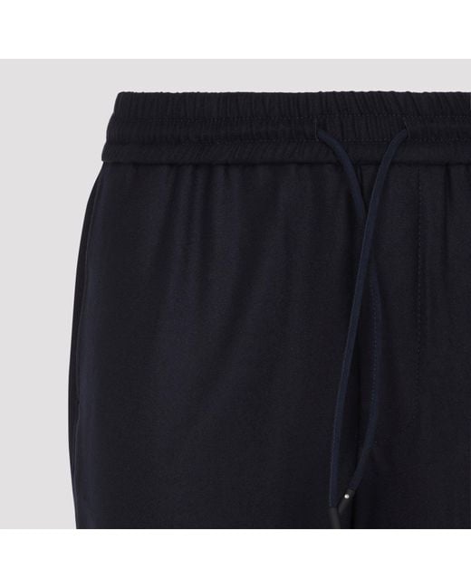 Sease Blue Seamless Mindset Regular Straight-Leg Wool Pants For for men